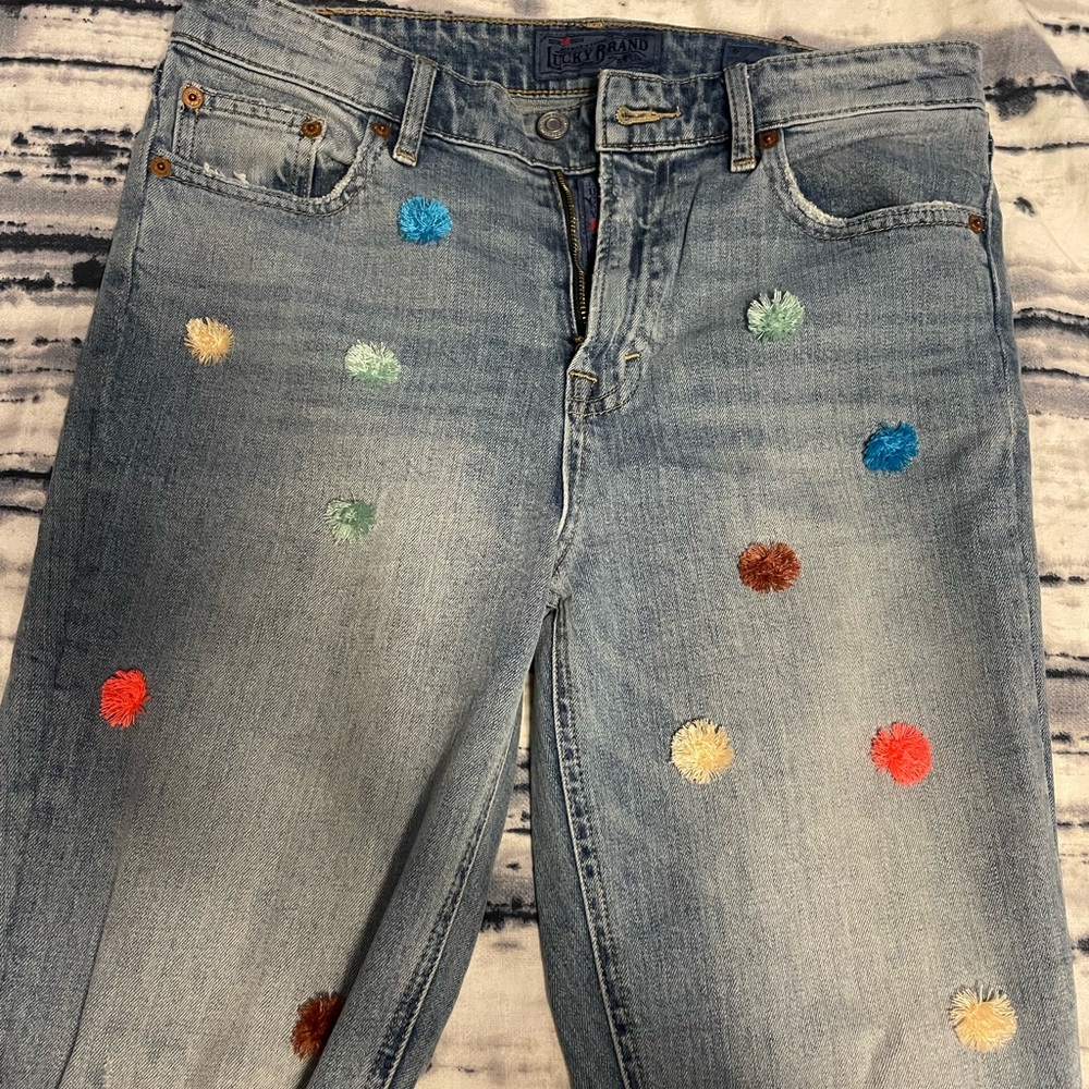 Lucky Brand Size 6 Pom Pom Pants